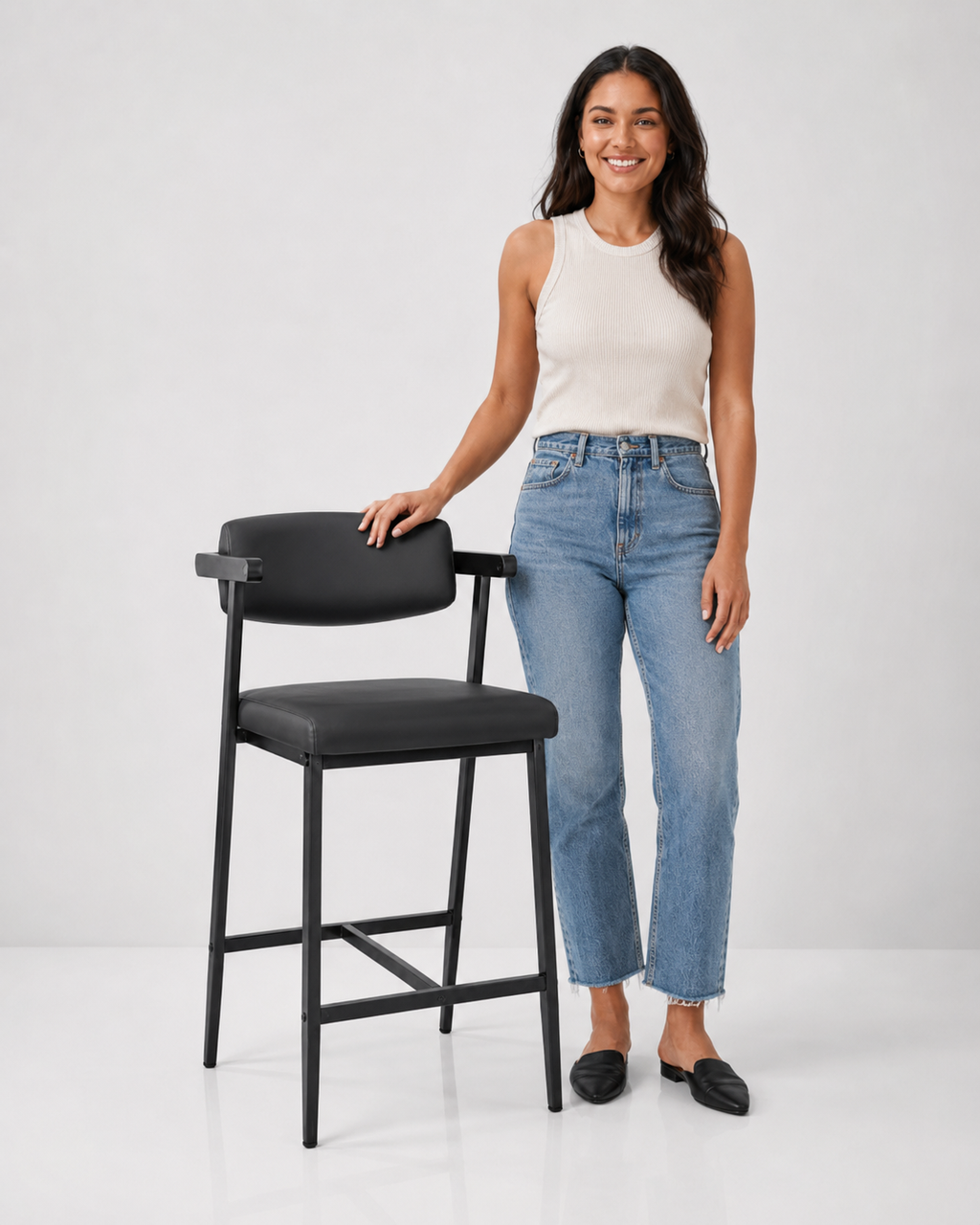 Modern Padded Bar Chair