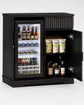 Modern Home Bar Cabinet with Built-In Beverage Cooler