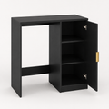 Modern Black Storage Desk Cabinet