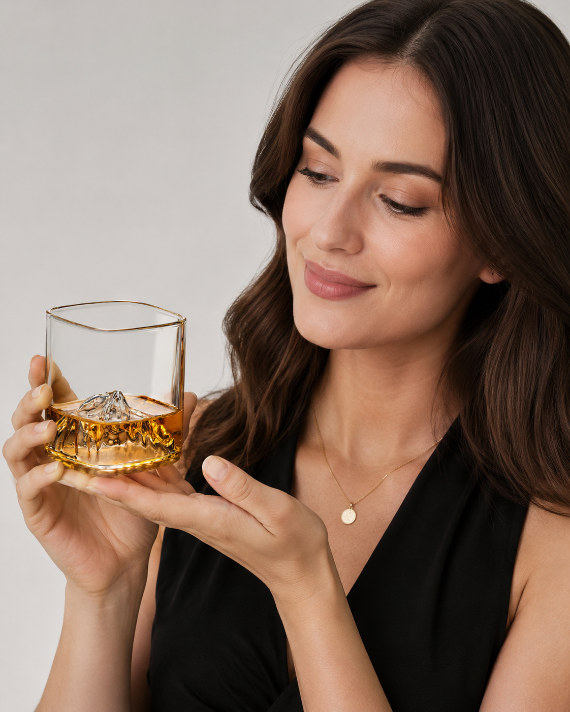 Mountain Peak Whiskey Glass