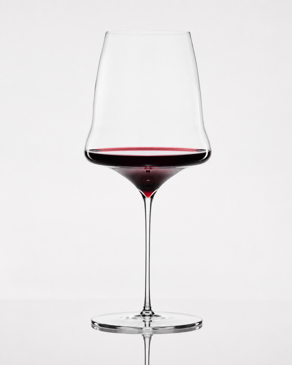 Modern Tall Stem Red Wine Glass
