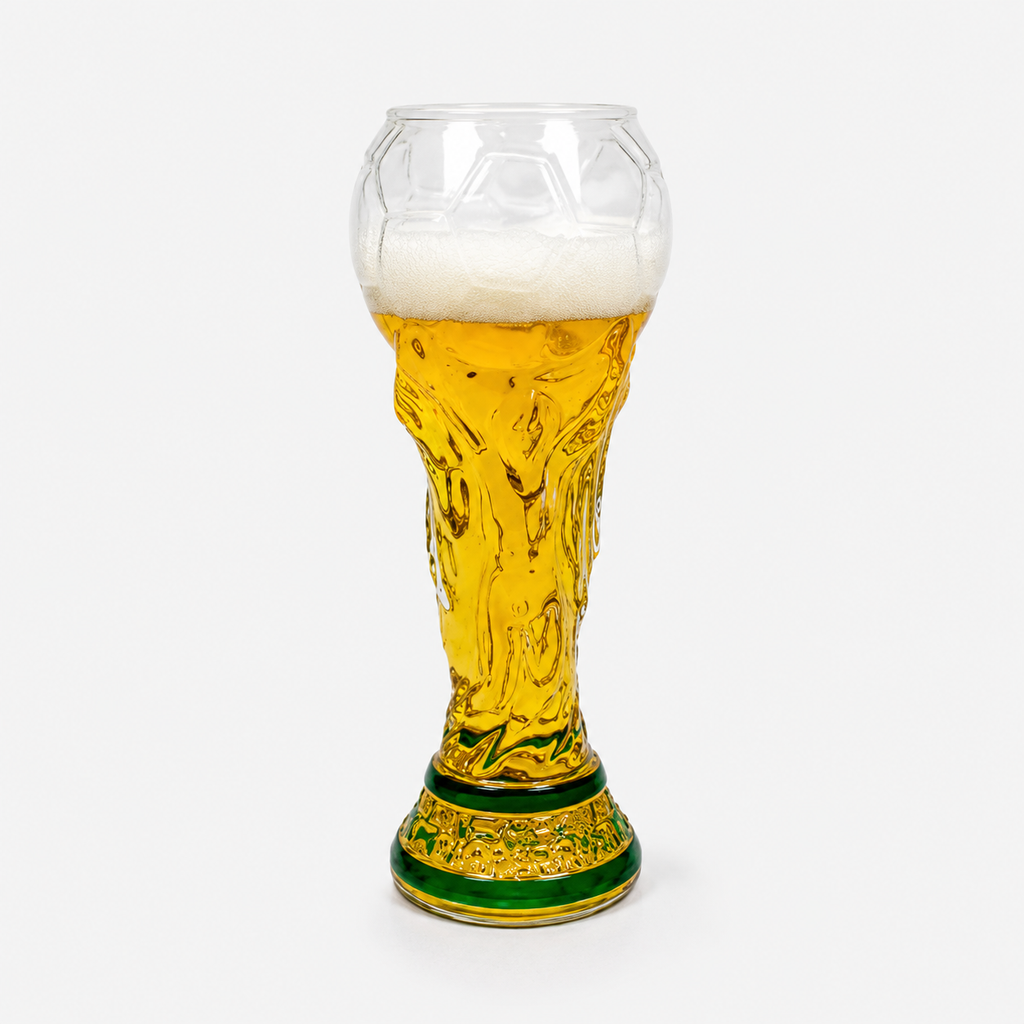 Golden Trophy Beer Glass
