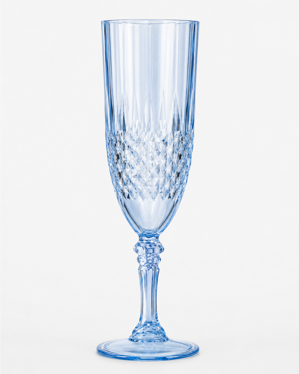 Blue Crystal Champagne Flute
